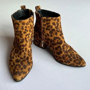 Leopard Print Booties